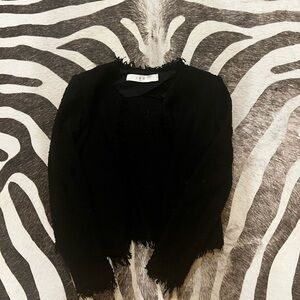 IRO Elegant Black Textured Jacket